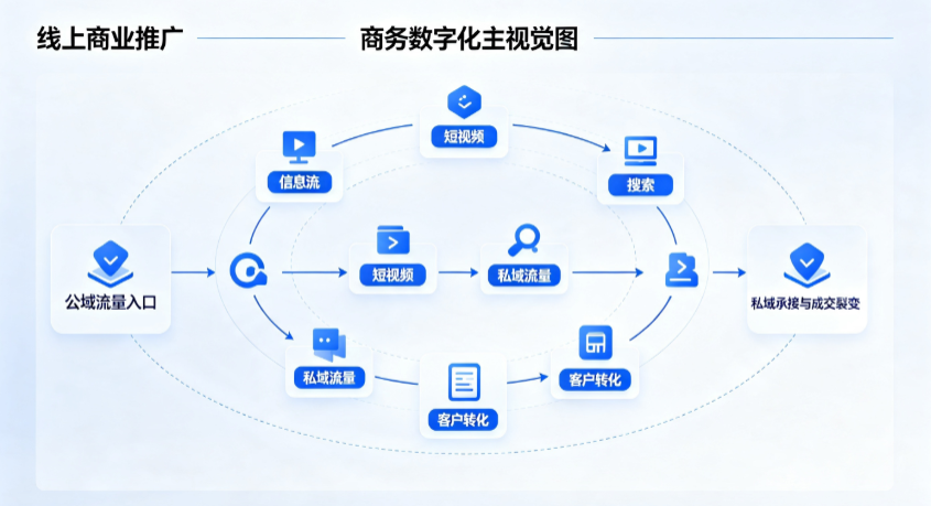 辽中县线上商业推广怎么做？全域流量闭环搭建与低成本转化实战指南